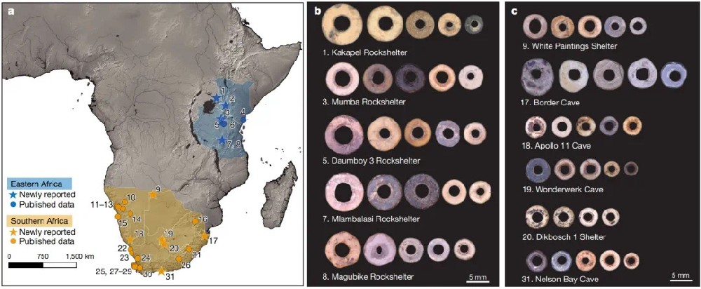 一把古代串珠揭示五万年前非洲社会网络